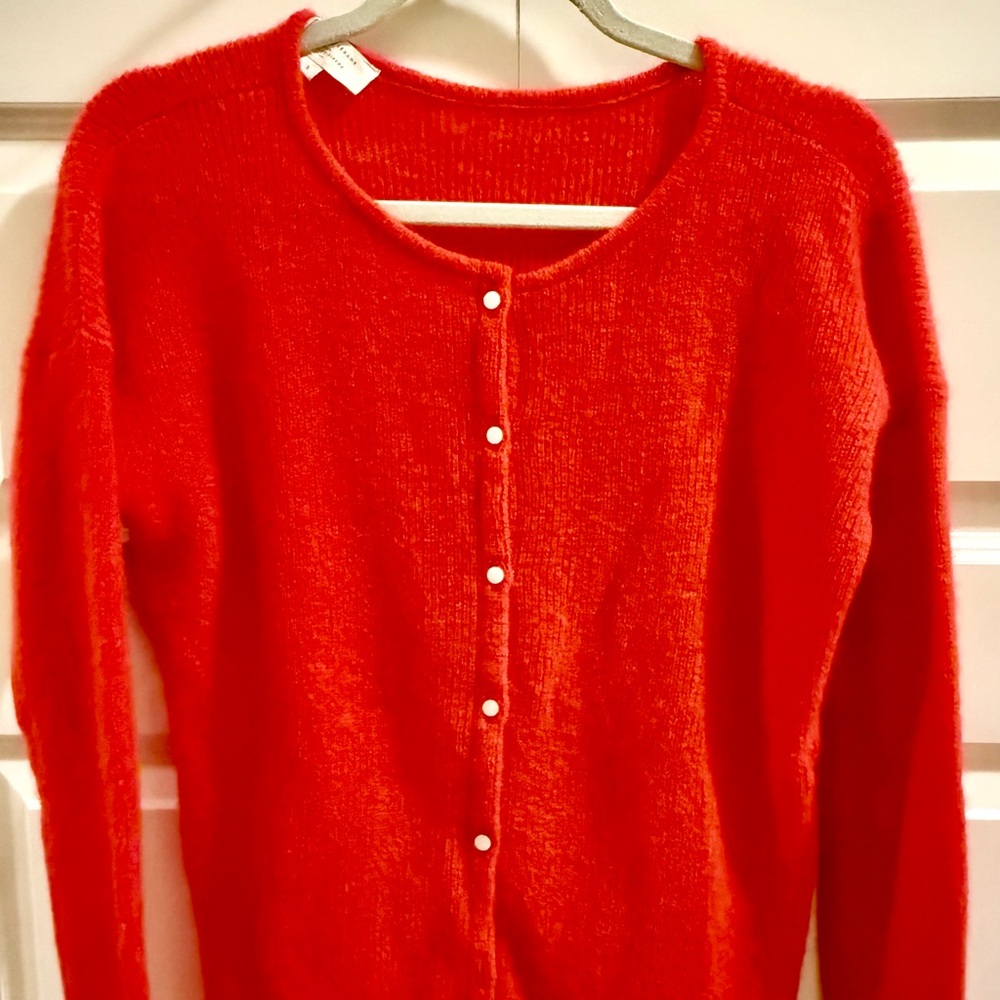 Sezane Gaspard Cardigan Red - Size S